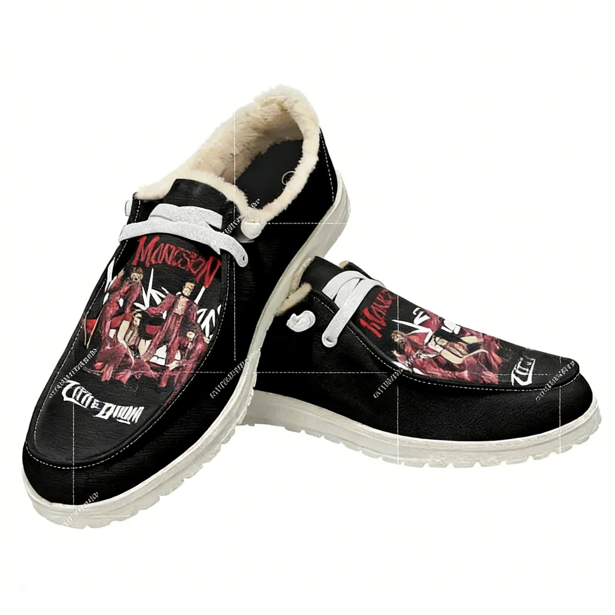 Oxford Lace Up Women - Rockband Maneskin Casual schoenen Platte schoen