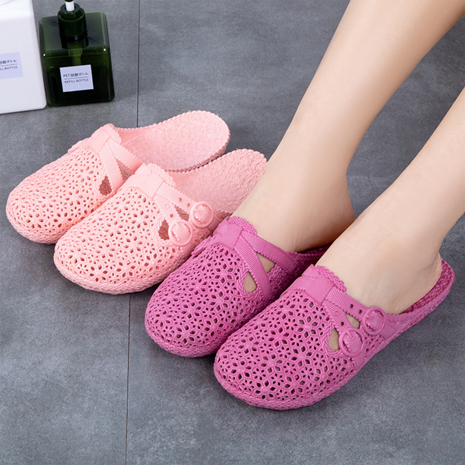 Women'S Shoes Everyday - Ademende pantoffels met wikkelteen Zomer buiten