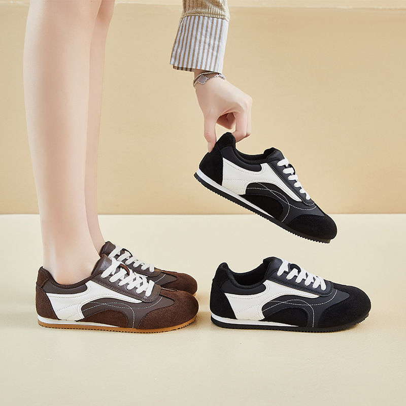 Women'S Shoes Running Sports - Leren sportschoenen voor dames, vrijetijdsschoenen met