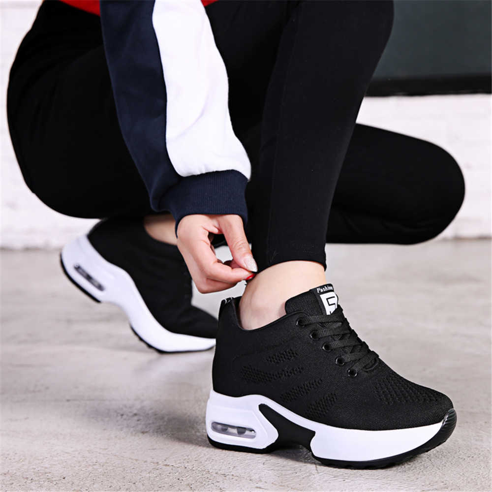 Women Shoes Types - Hoogte omhoog stof Beste sneakers Loafers