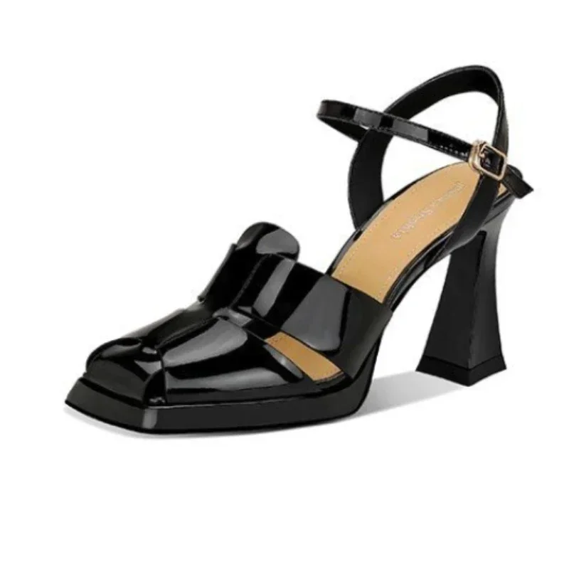 Women'S Shoes Quality - Damessandalen met hoge hak Mode lakleer