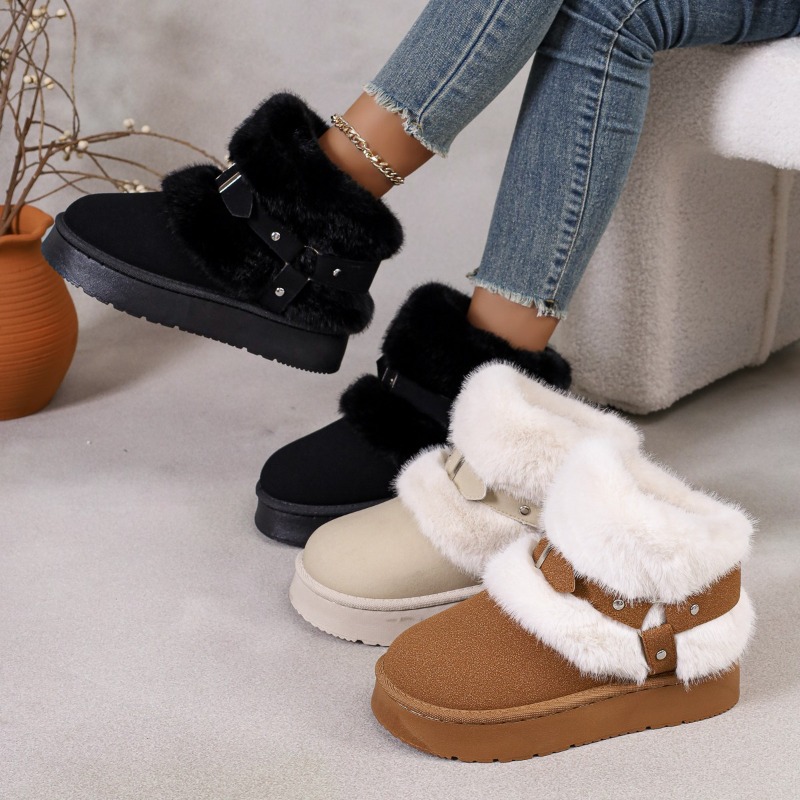 Women'S Shoes Size 12 - Pluche sneeuwlaarzen Dames 2026 Herfst Winter