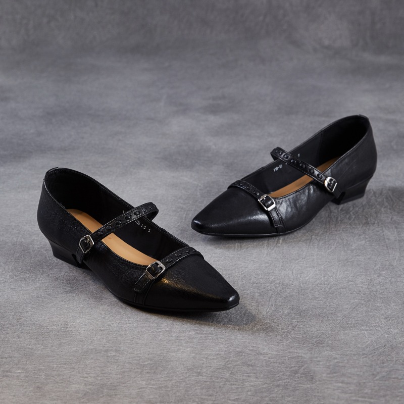 Bruin Zwart Korea Dames Flats  - Mary Jane Shoes recensie en prijs
