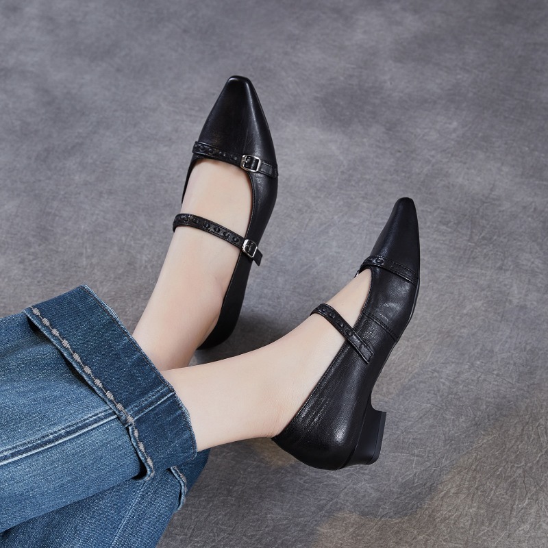 Bruin Zwart Korea Dames Flats  - Mary Jane Shoes recensie en prijs
