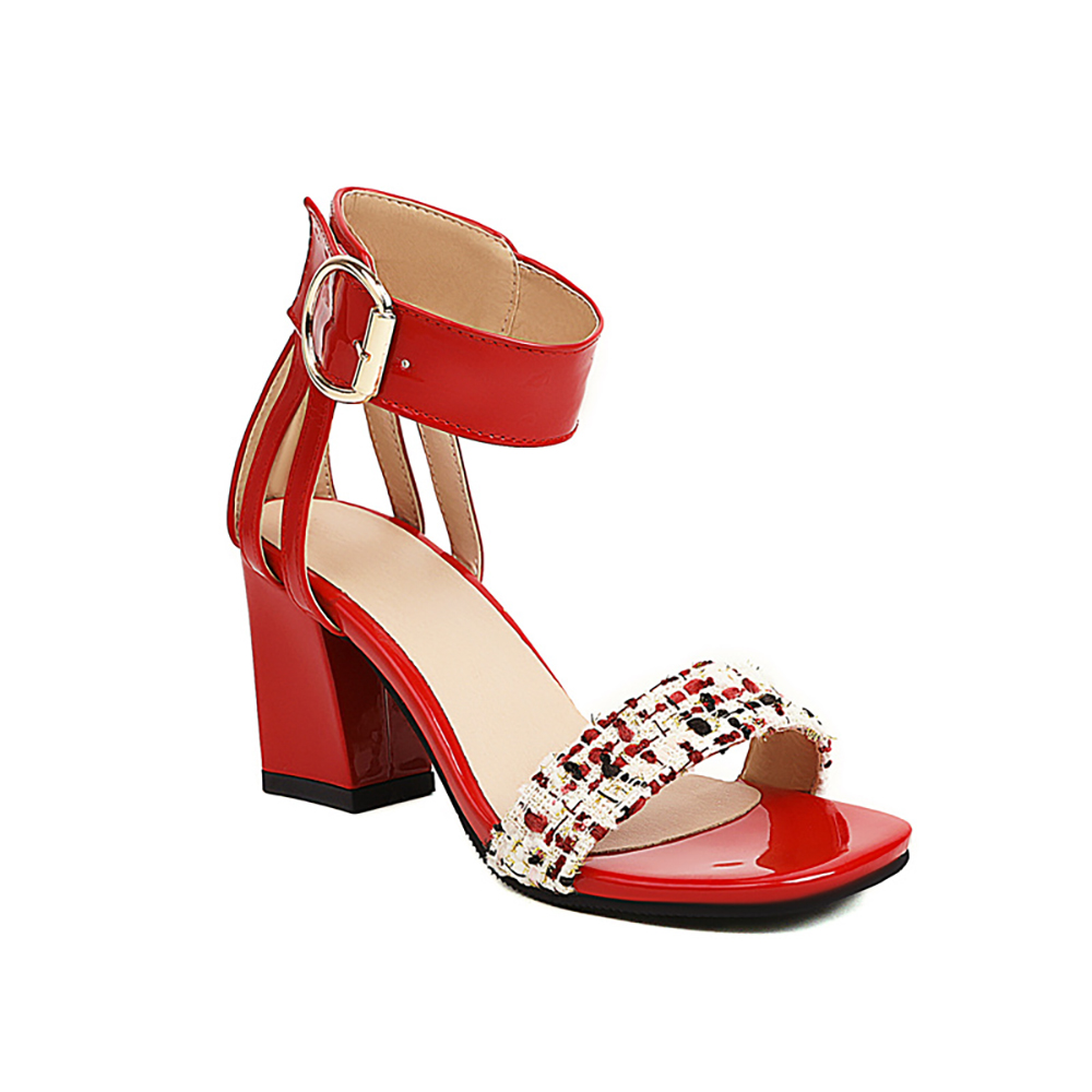 Zomerse tweed enkelband sandal - Women'S Shoes Size 12 recensie en prijs