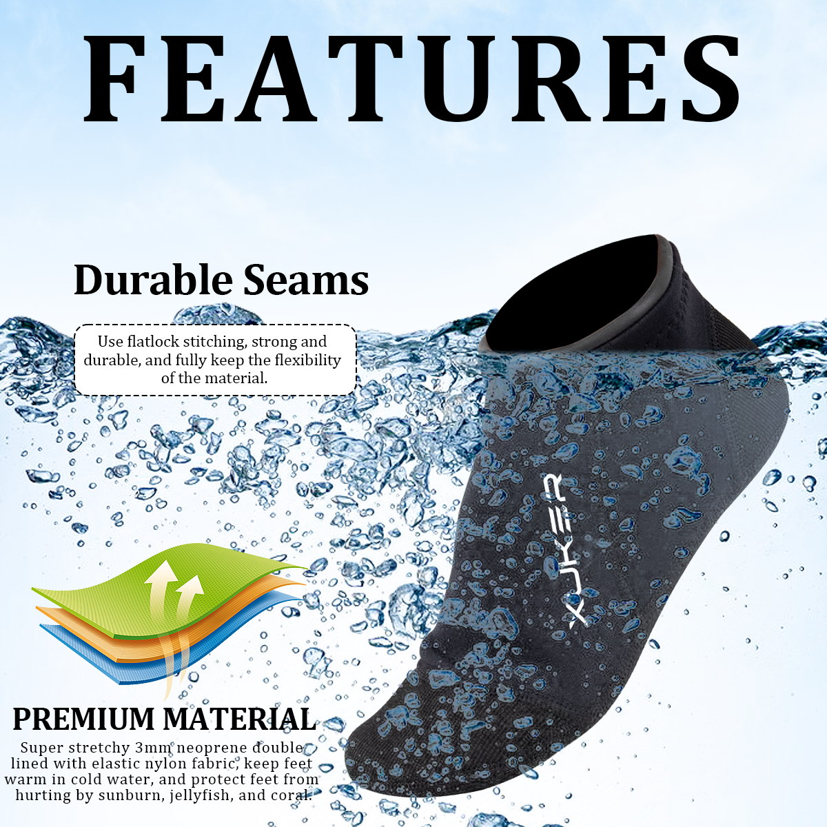 Heren Dames 3Mm Neopreen Sokke - Women'S Shoes For Neuropathy recensie en prijs