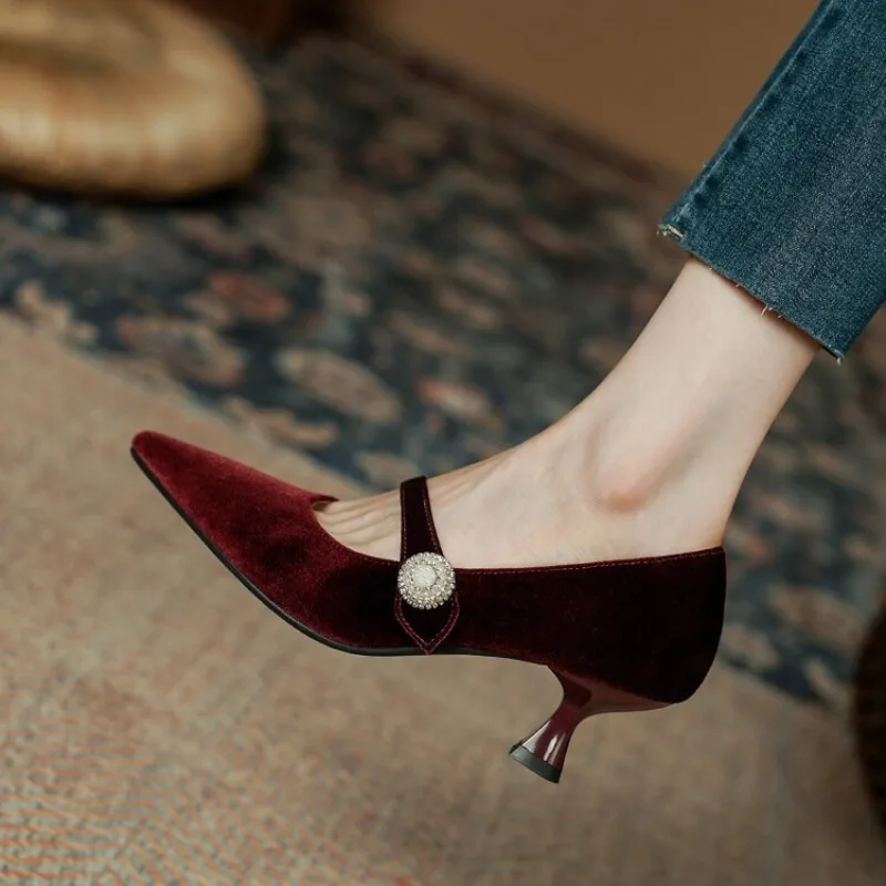 Wijnrode Mary Jane schoenen me - Women'S Heels recensie en prijs