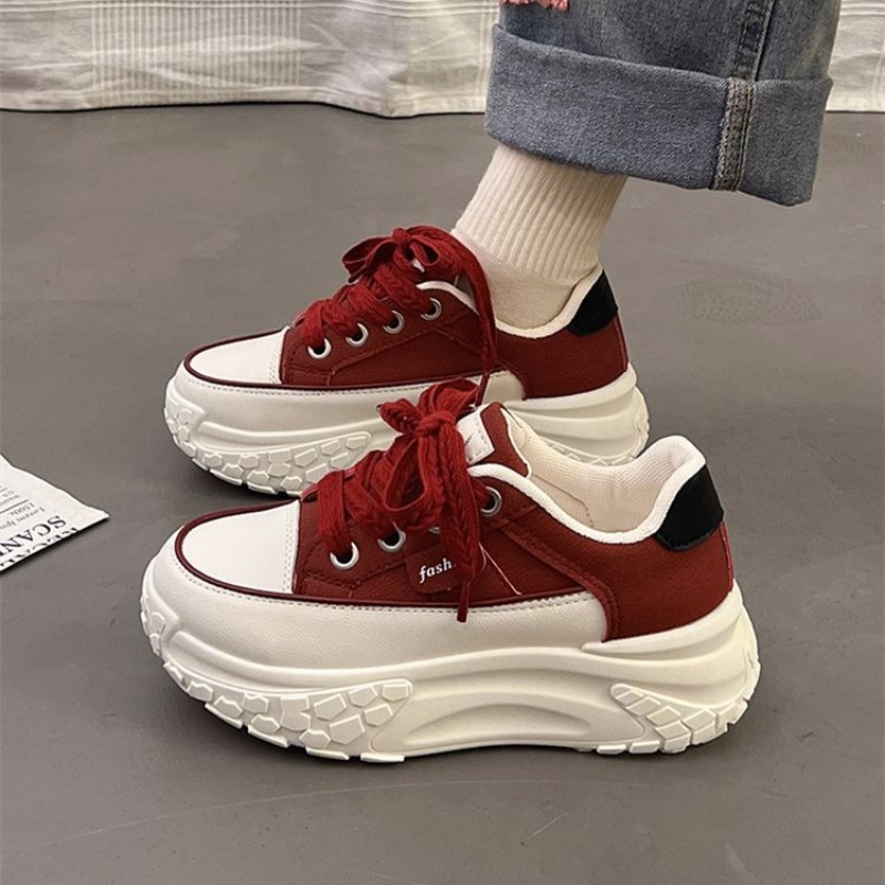 Lente dikke witte sneakers voo - Platform Sneakers Chunky recensie en prijs