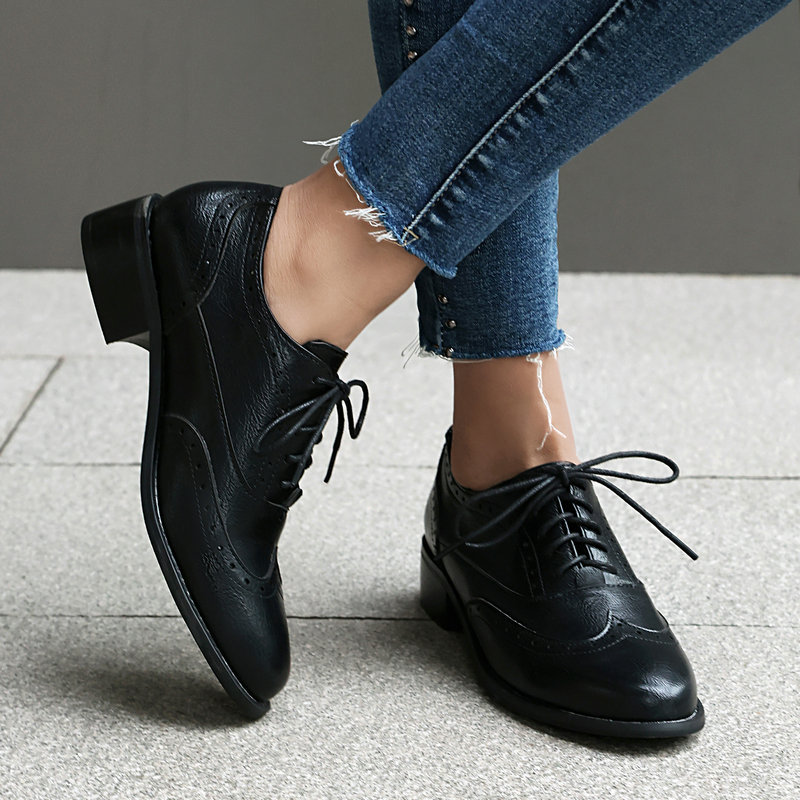 Brogue Oxford schoenen dames,  - Oxford Lace Up Women recensie en prijs