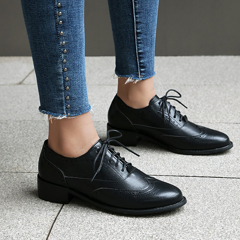 Brogue Oxford schoenen dames,  - Oxford Lace Up Women recensie en prijs
