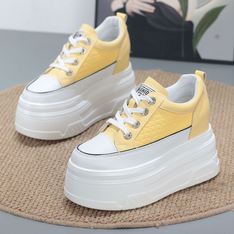 2026 Nieuwe 10CM Echt Lederen  - Platform Sneakers Chunky recensie en prijs