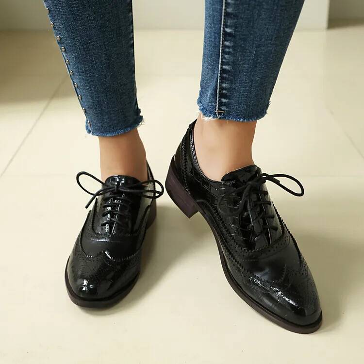 Lage hakken met veters Dames e - Oxford Lace Up Women recensie en prijs