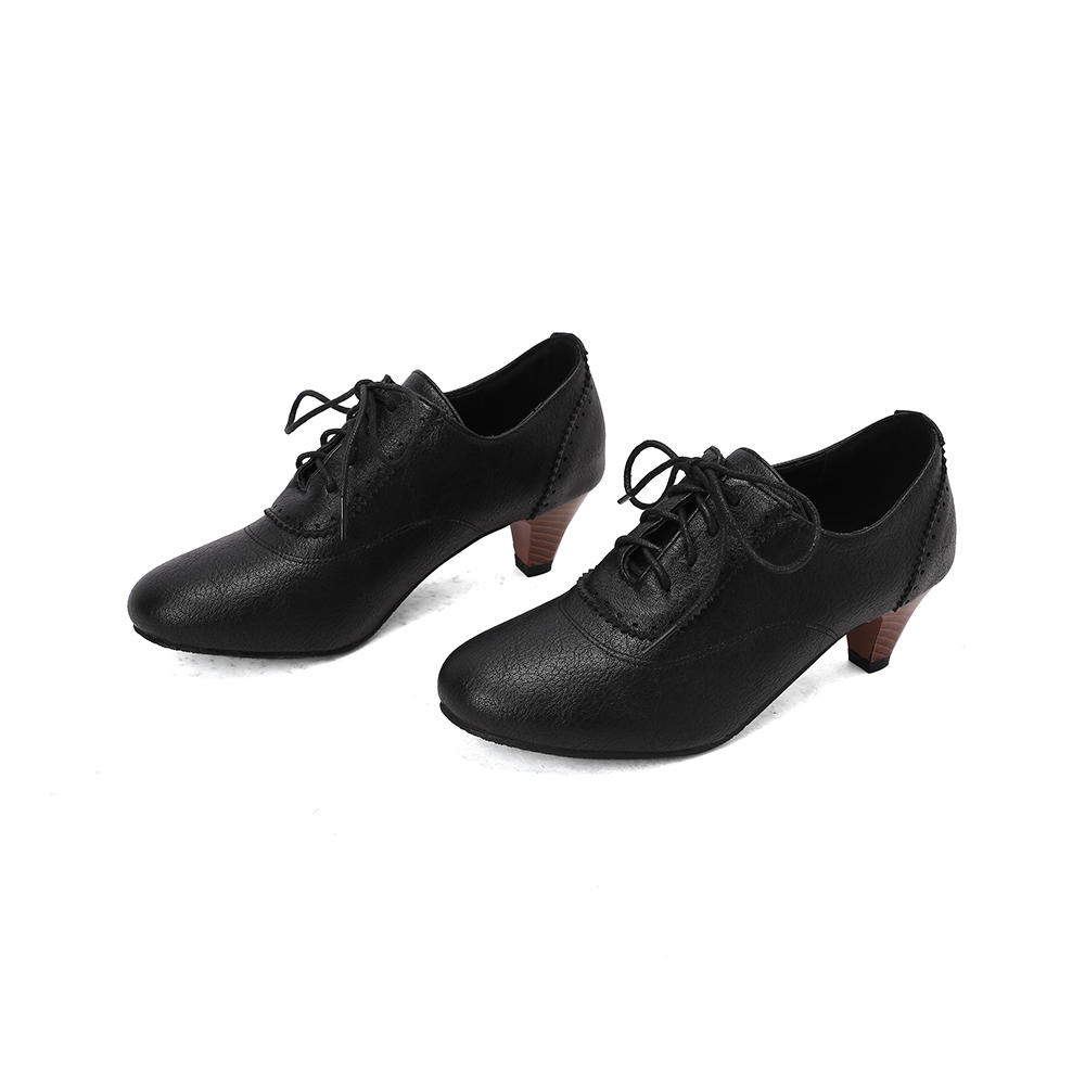  Nieuwe ademende bruin-gele d - Oxford Lace Up Women recensie en prijs