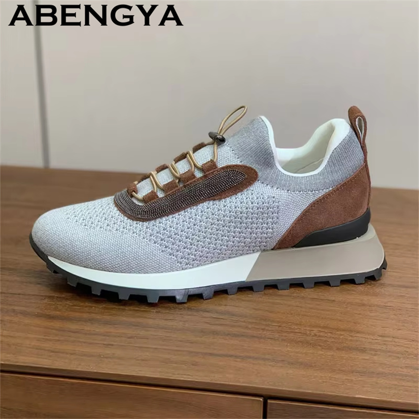 Nieuwe gebreide casual schoene - Oxford Lace Up Women recensie en prijs