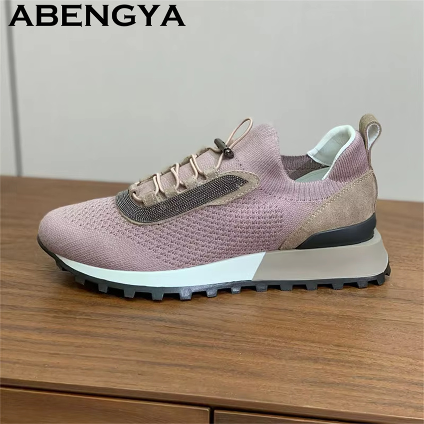 Nieuwe gebreide casual schoene - Oxford Lace Up Women recensie en prijs