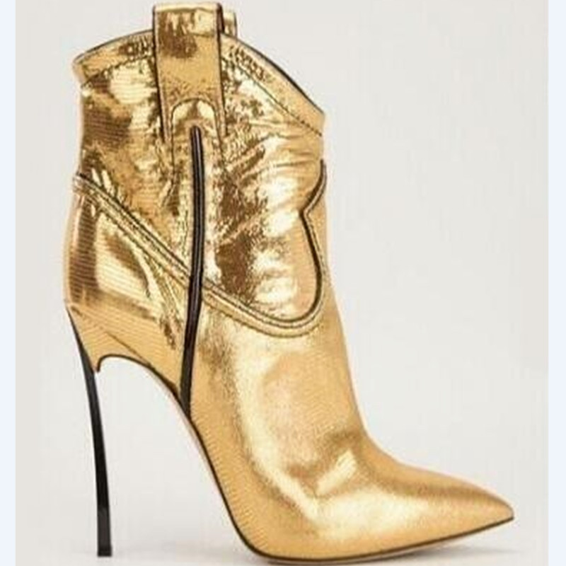 Zilvergouden lakleren enkellaa - Women'S Shoes Size 12 recensie en prijs