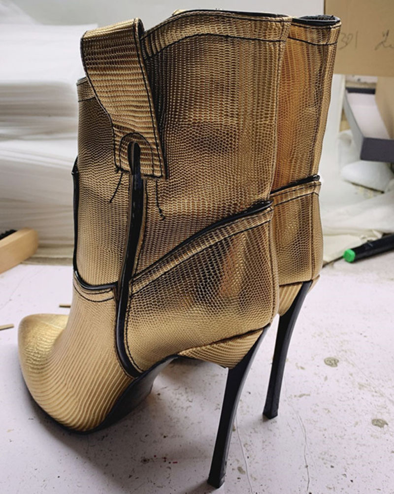 Zilvergouden lakleren enkellaa - Women'S Shoes Size 12 recensie en prijs