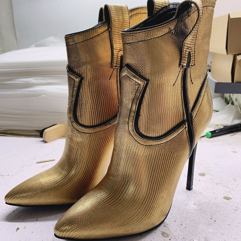 Zilvergouden lakleren enkellaa - Women'S Shoes Size 12 recensie en prijs