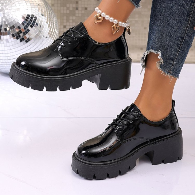 2026 Nieuwe Dames Lente Zwarte - Oxford Lace Up Women recensie en prijs