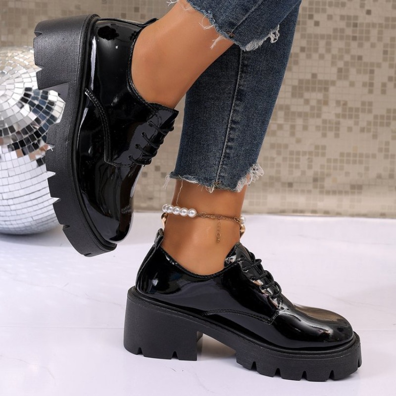 2026 Nieuwe Dames Lente Zwarte - Oxford Lace Up Women recensie en prijs