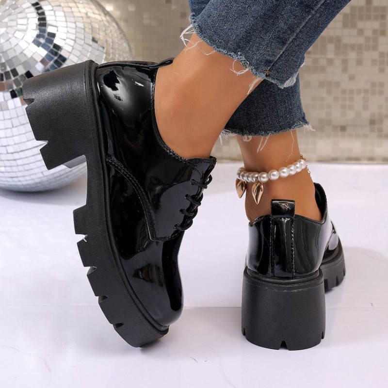 2026 Nieuwe Dames Lente Zwarte - Oxford Lace Up Women recensie en prijs