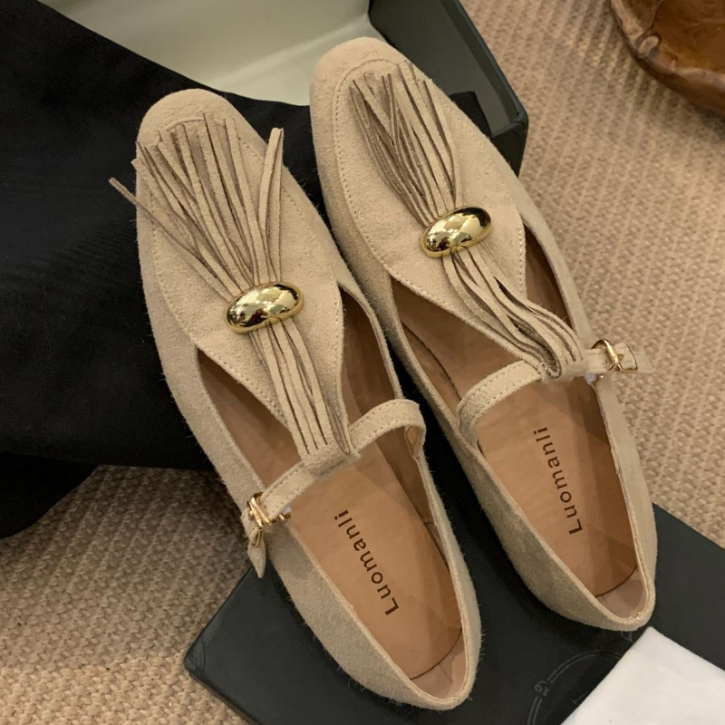 Faux Suede T-Type Flats Damesm - Women Shoes Types recensie en prijs